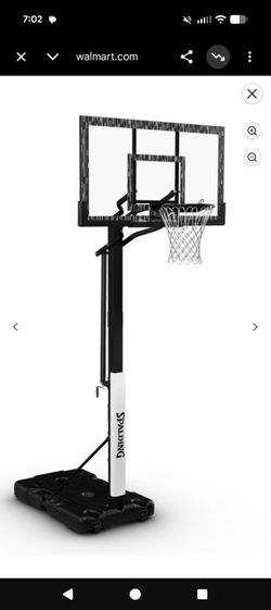 Spalding 60 inch Acrylic Screw Jack Portable Basketball Hoop System