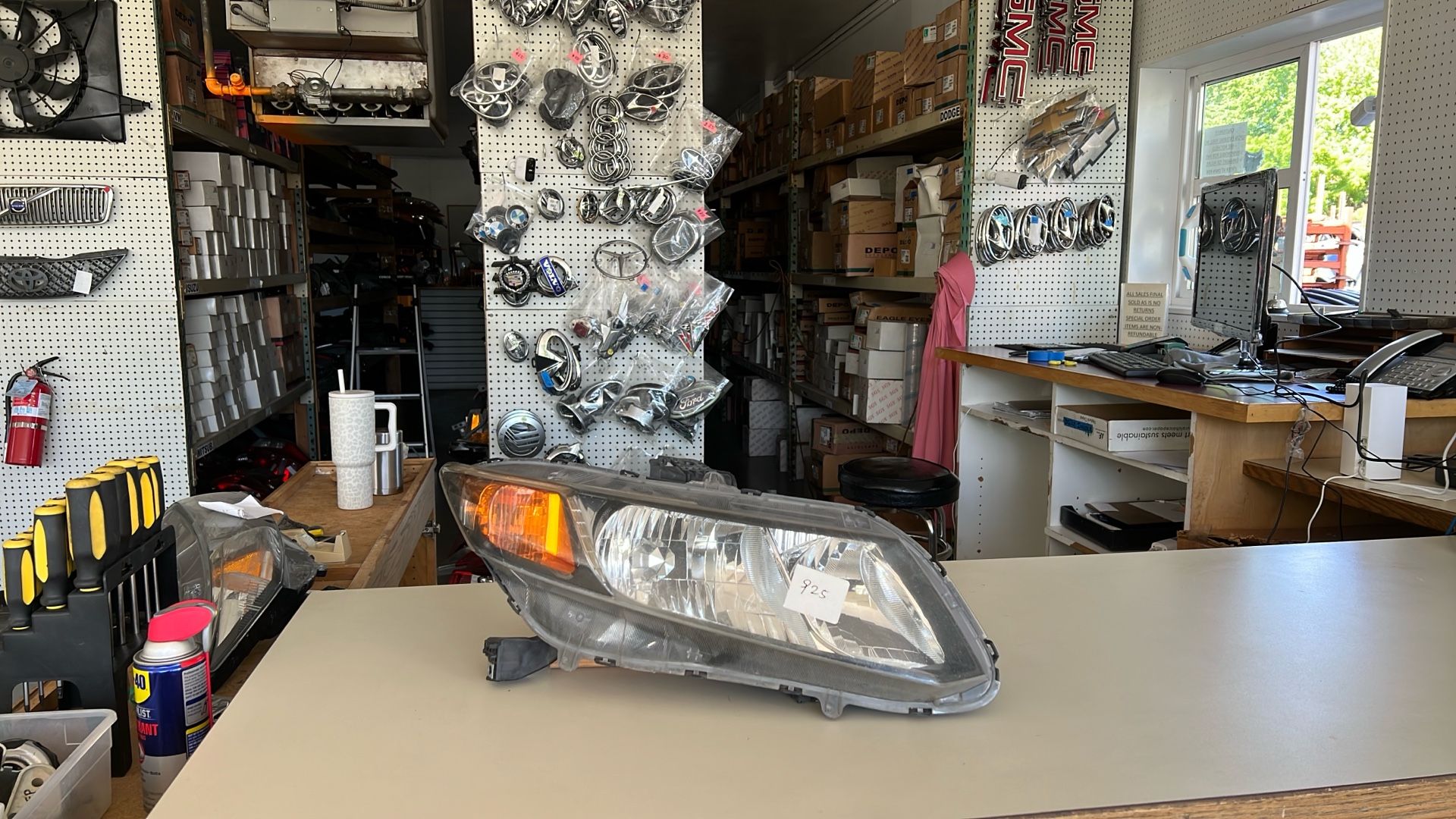 2012 To 2013 Honda Civic Headlight Passenger Side Assembly #925 FE303