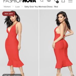 FASHION NOVA - Salty Over You Mermaid Dress