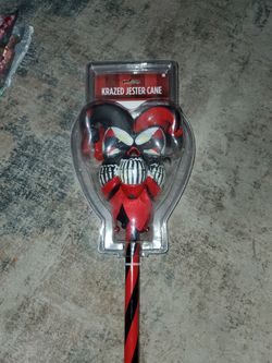 Krazed Jester Cane . NEW Halloween