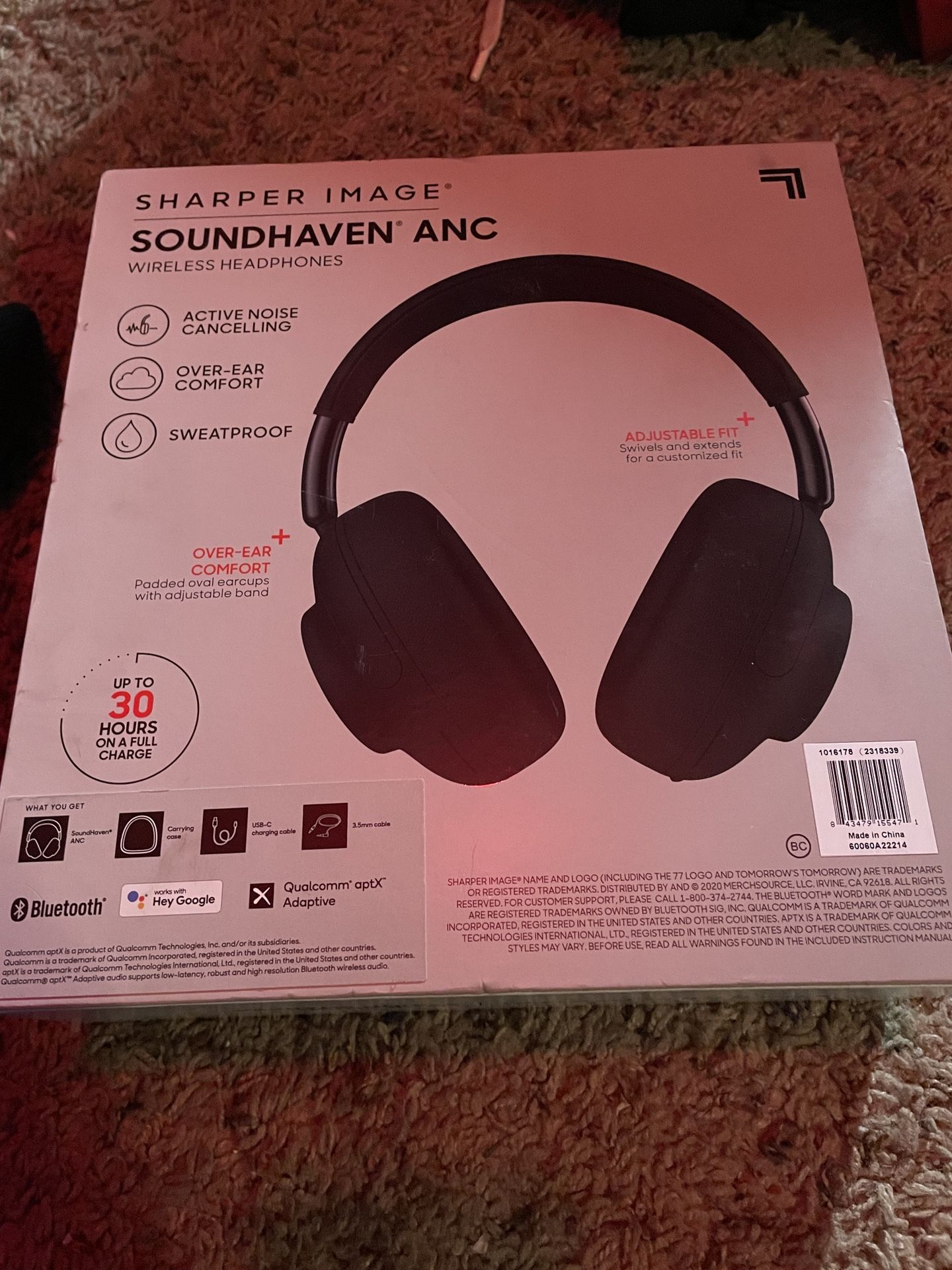 Sharper Image Soundhaven ANC Bluetooth Headphonesu for Sale in Puyallup