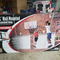 54" Wall Mounted Basketball Hoop