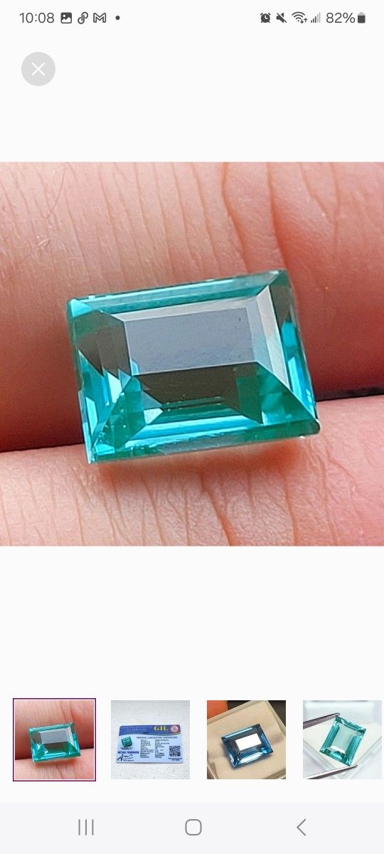 Natural Tourmaline 10.32 Ct Loose Gemstone Certified Princess Cut Tourmaline Gem