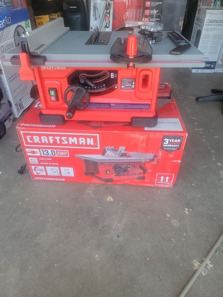 CRAFTSMAN 8.25-IN 13-AMP 120-VOLT PORTABLE BENCHTOP TABLE SAW 