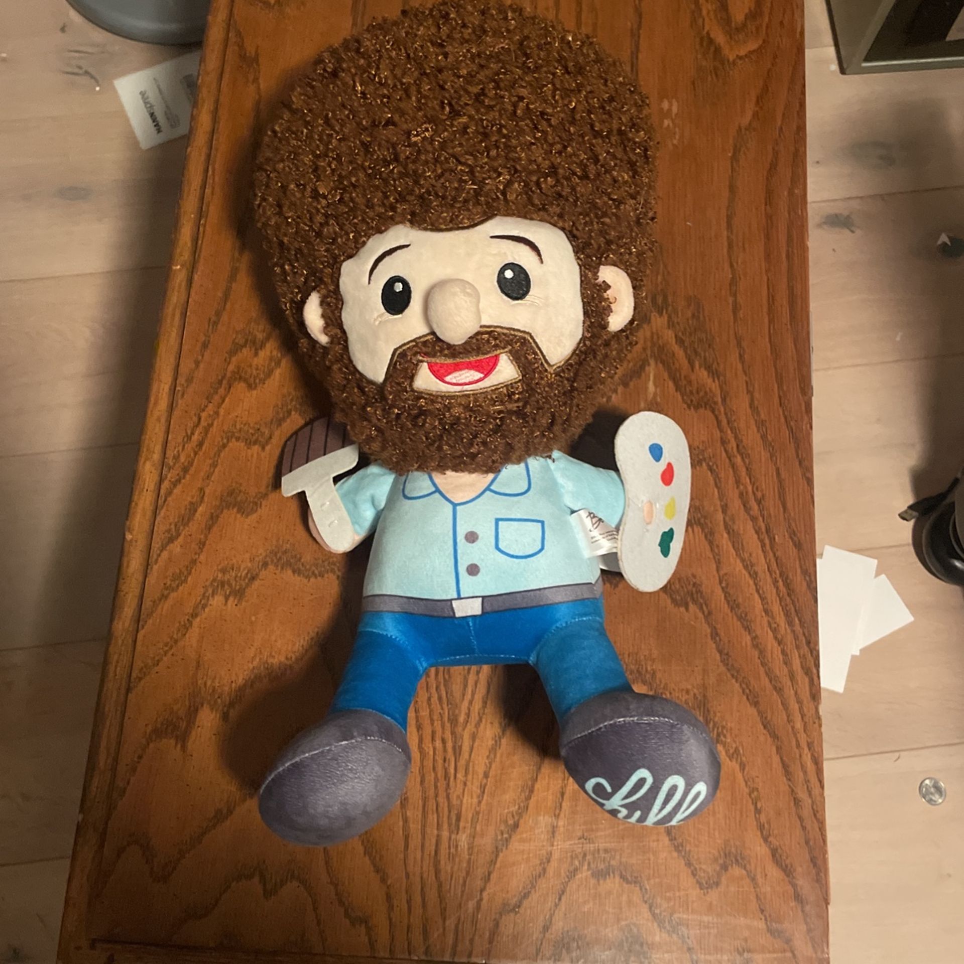 Bob Ross Plush Stuffed Painter