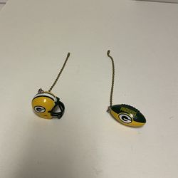 Green Bay Packers Ceiling Fan Or Light Pull chain Helmet & Football 