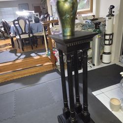 Vintage wood pedestal