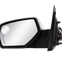 Left driver side rearview mirror with electric glass and heated with turn signal