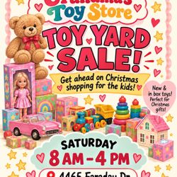 HUGE TOY YARD SALE OCT 10TH SATURDAY