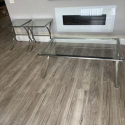 MIRROR COFFEE TABLE CONSOLE END TABLES AND BENCH