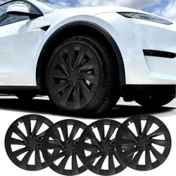 New-20 Inch Wheel Cover for Tesla Model Y Juniper 2026 Matte Black Protection