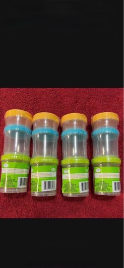 CA. ANGEL OF MINE 3 PACK STACKABLE STORAGE. SEE POST FOR SIZES. BPA FREE. $5.00  EACH.