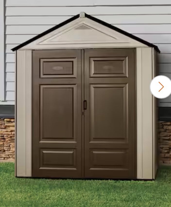 Big Maximum Junior, 3 ft. 5 in. x 7 ft. W × 8 ft. D Plastic Storage Shed,