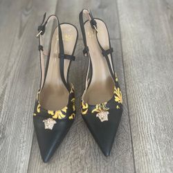 New Women’s Versace Sling Back Heels