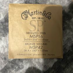 Guitar Strings, Msp16, Msp42, Martin&Co
