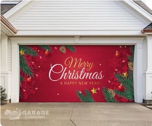 Holiday Garage Door Cover