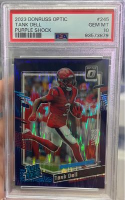 PSA 10 Tank Dell Purple shock from 2023 Donruss Optic