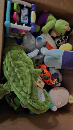 Large box of toys