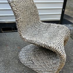 Natural Wicker Patio Chairs