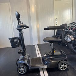 Four-wheeled electric scooter