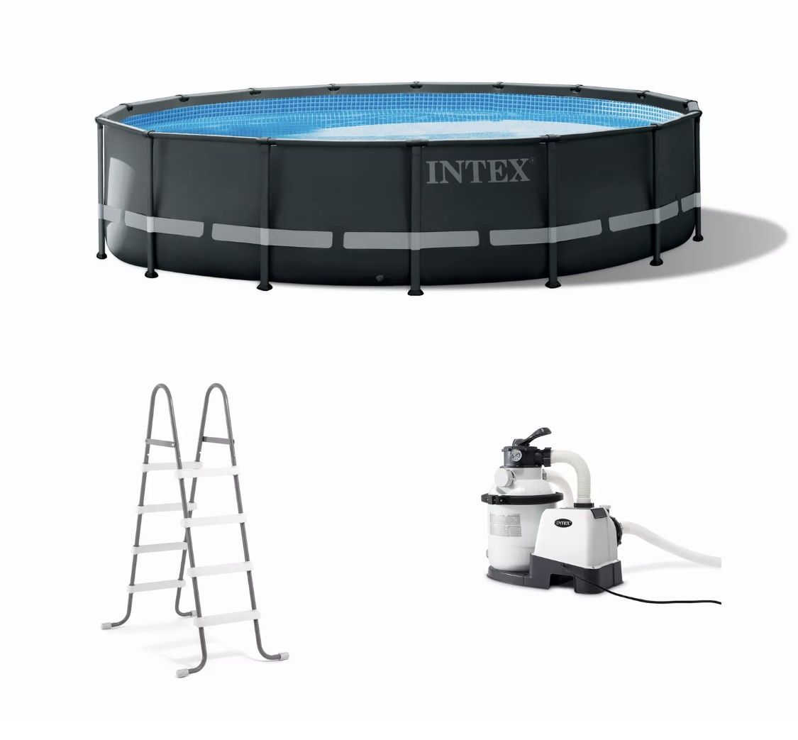 Intex 26325EH 16Ft x 48In Ultra XTR Frame Above Ground Swimming Pool Set w/ Pump