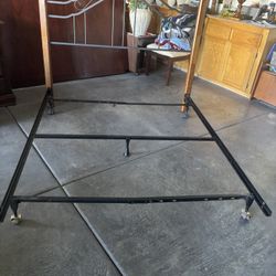 Queen Bed Frame  With Headboard Length:73 Inches Width:73 Inches Height:50 Inches 