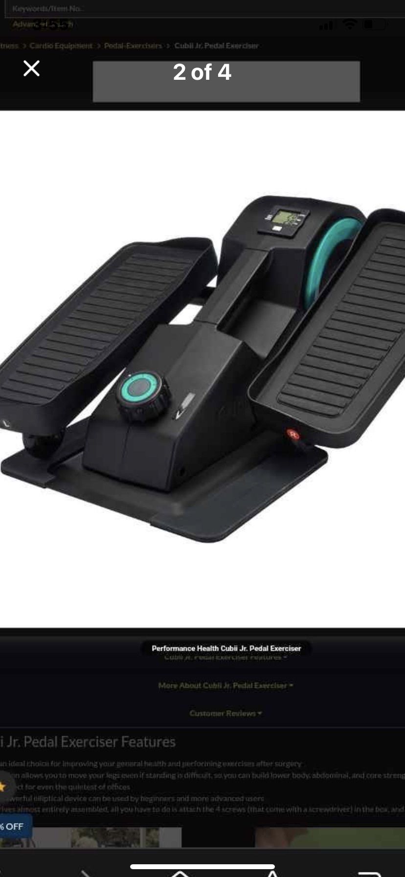 Brand New Exercise Under Desk Elyptical - Cubii