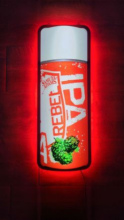 Samuel Adams Rebel IPA Light Up Beer Bar/Restaurant Sign