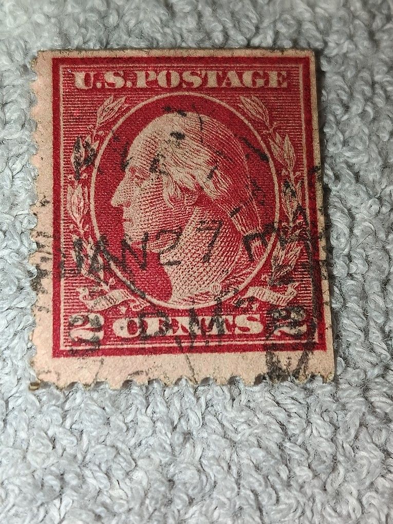 6 1921 Scott 546 Two Cent Washington Coil Waste Stamp 11x11