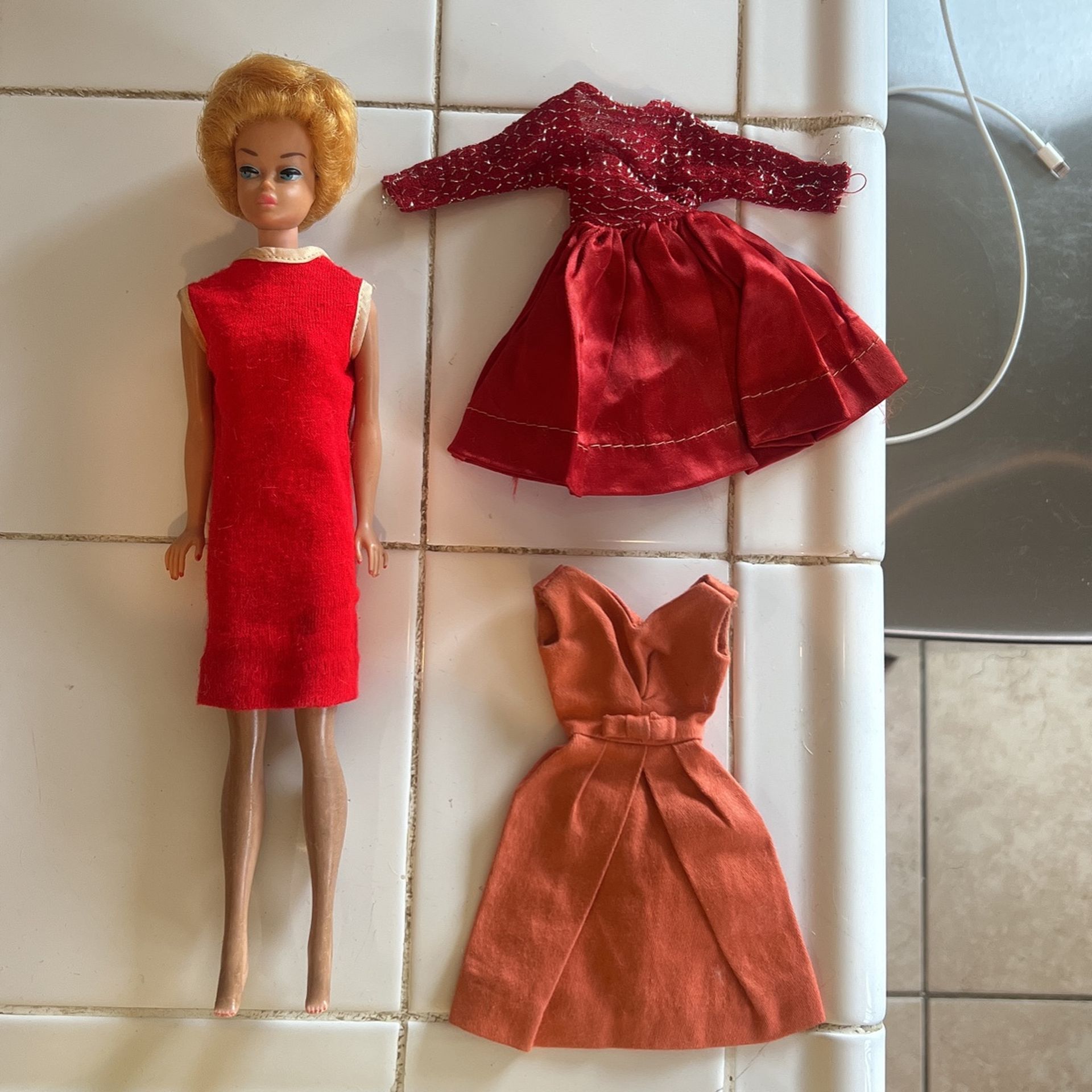 Barbie And Ken Dolls From The 60s And Cloths