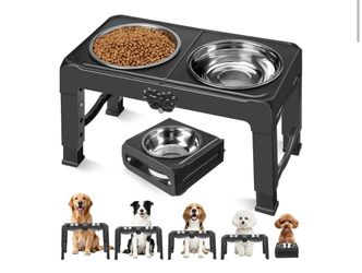 Adjustable elevated Pet Bowl