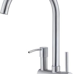 Kitchen Faucet with Soap Dispenser for One Mounting Hole,