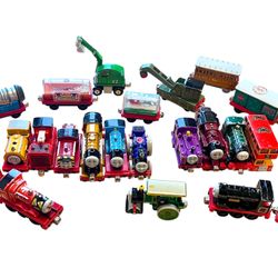 Thomas The Tank Engine Magnetic Metal Diecast Lot Of 22  Pieces Learning Curve