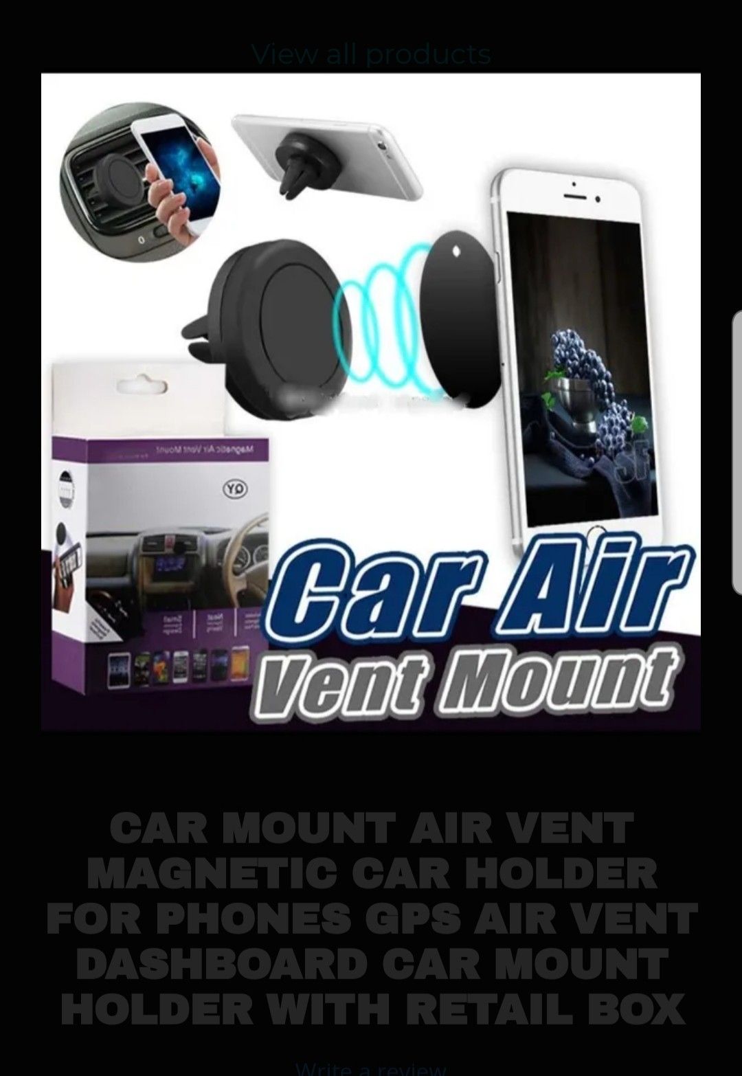 100$..45pcs..WHOLE SALE MAGNETIC CAR AIR VENT PHONE HOLDER,All Products : American Fashion Style Bags On Sale