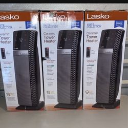 Lasko CT22445: 22" Ceramic Tower Heater w/ Remote, Oscillating, Portable - Black