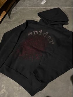Spider hoodie rhinestone