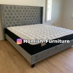 $560 Brand New King Bed Frame With Mattress (read description)