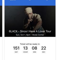 6lack Concert Oct. 1st, 23