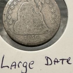1856 Seated Liberty Dime (Large Date)