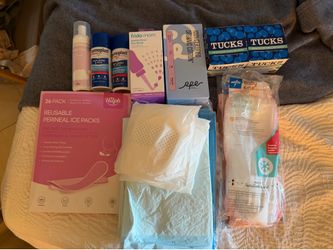 Various Post partum  Recovery supplies - free