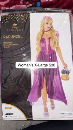 Disney Princess Rapunzel Costume Women's XL
