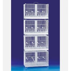 Ste of 4 Stackable Breeding Bird Cage for Canary Finch Small Birds