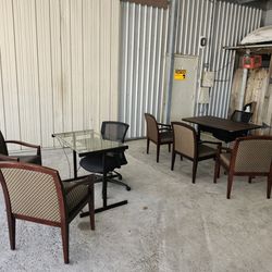 Set of 8 Chairs and 2 Tables - $200 for the entire set