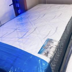 Twin size thick 12” inches & Box Spring New in plastic Delivery Available