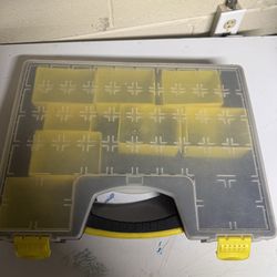 Tool box with compartments