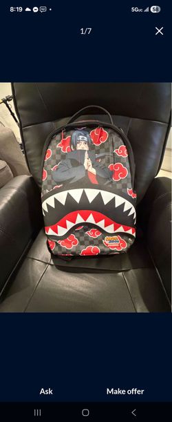Naruto Itachi on clouds backpack