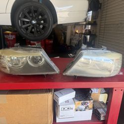 BMW E90 Headlights Halogen Oem 
