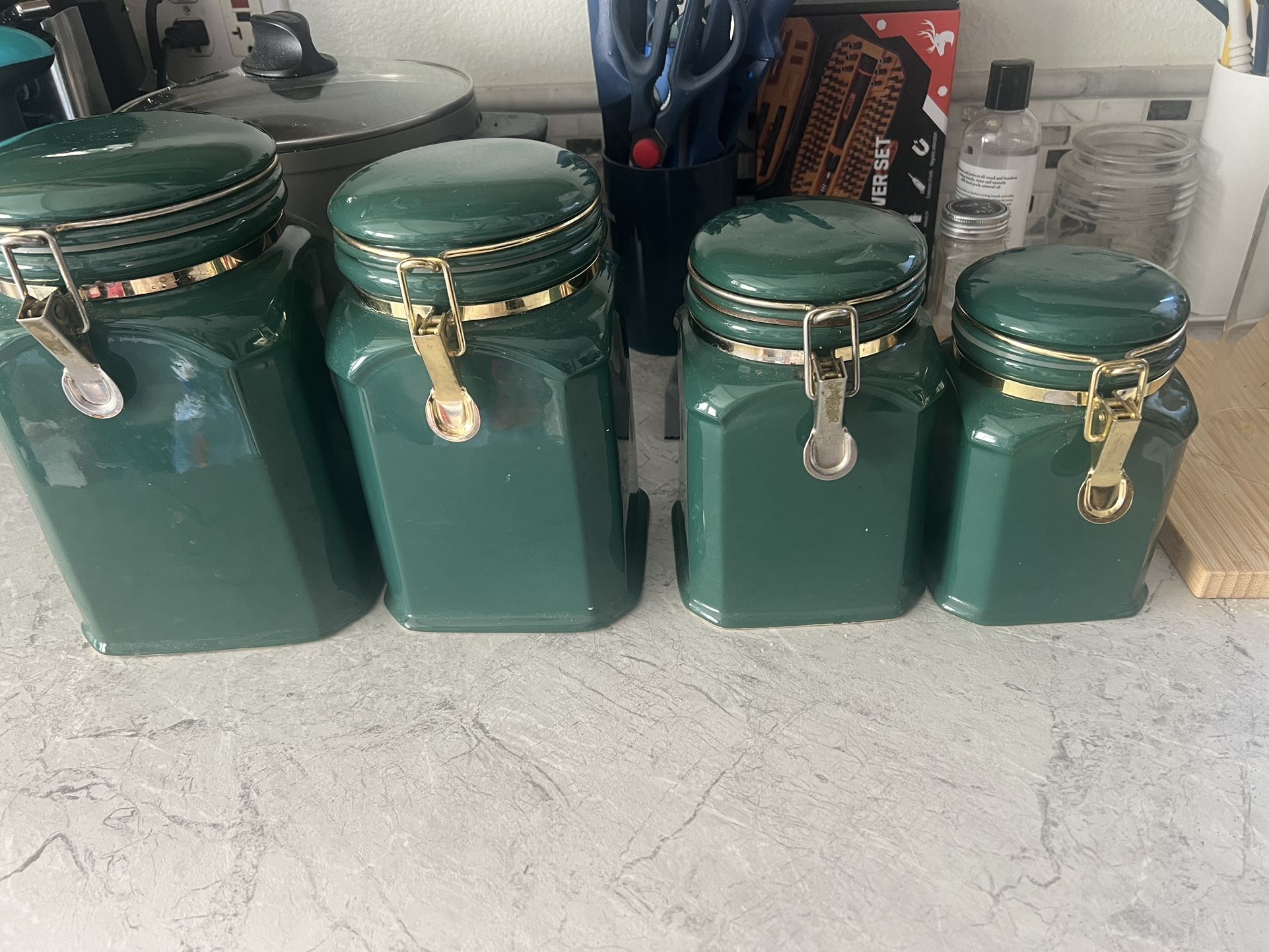 Vintage 4 Piece Canister Set