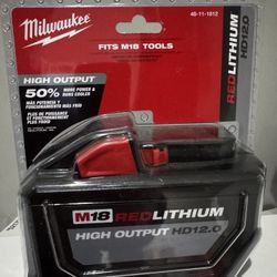 Milwaukee 18v        Red Lithium High Output 12.0
