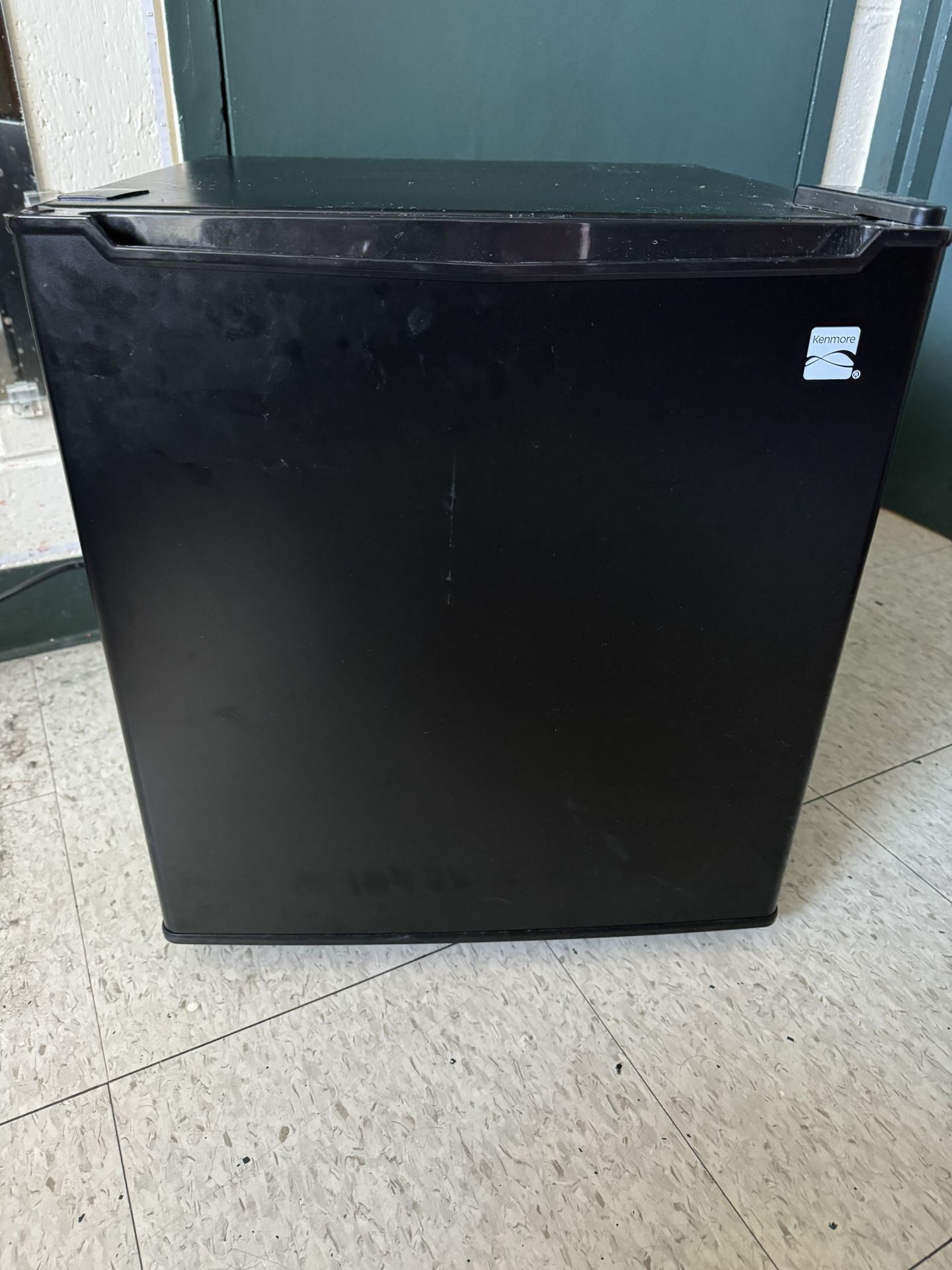 Black Kenmore Mini Fridge